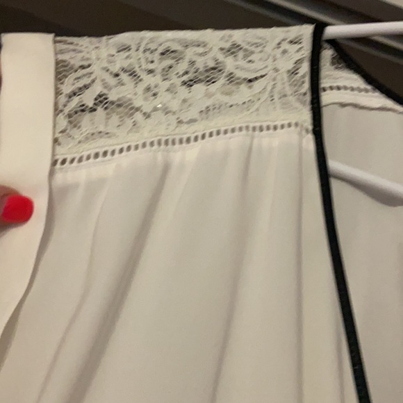 Bundle of Express Work or Casual tops with lace, leather, and zipper details! - Picture 3 of 11